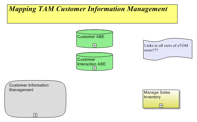 Mapping TAM Customer Information Management
